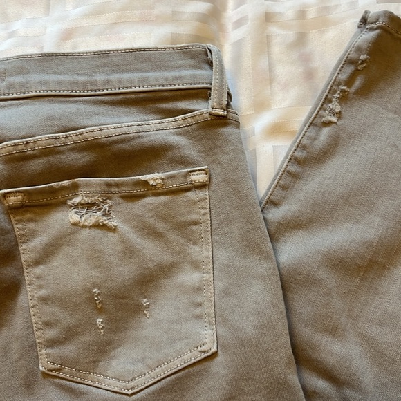 J BRAND skinny cropped distressed grey jeans - Picture 7 of 10